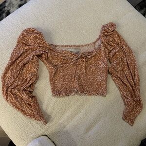 Women's small urban outfitters cheetah Crop Top